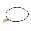 Gioielli Stefano Patriarchi Contemporary Jewelry | Etched Golden Silver Choker W/ Small Drop Pendant