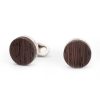 Gioielli Mon Art Gioielli Uomo | Oslo Brass And Wood Round Cufflinks