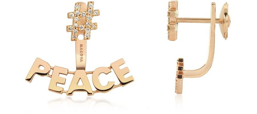 Gioielli Makova Jewelry Fine Jewelry | #Peace #Love Orecchini In Oro, Diamanti E Zaffiri Sunset