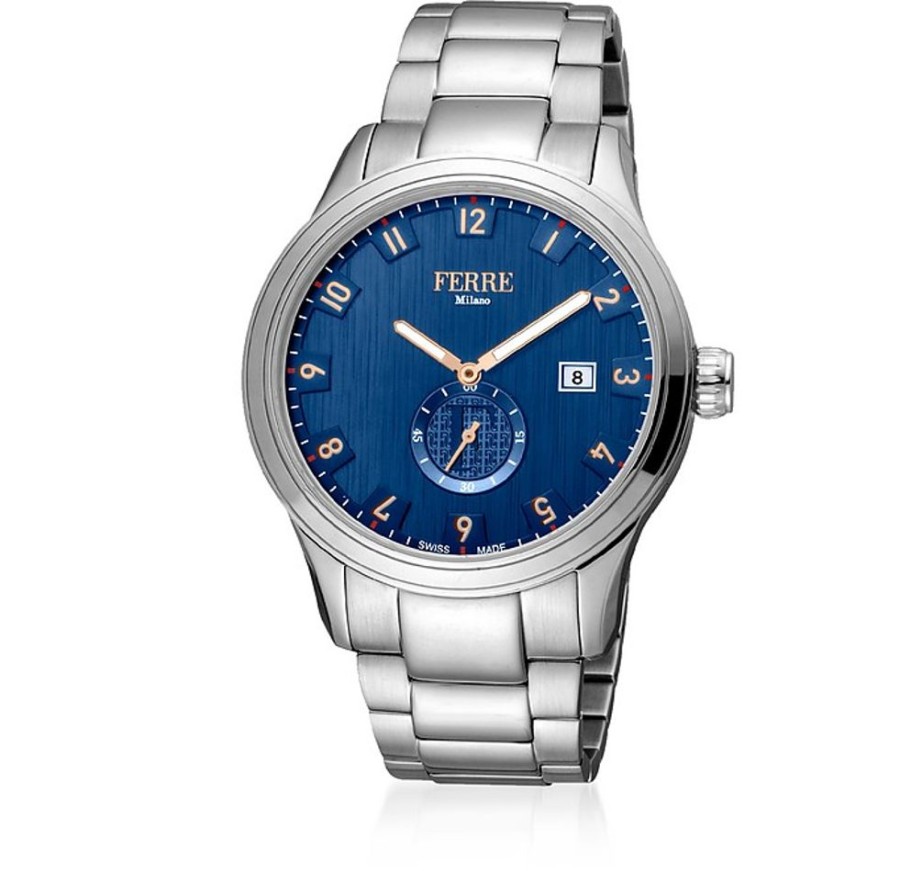 Gioielli Ferre' Milano Orologi Uomo | Blue Stainless Steel Men'S Watch