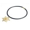 Gioielli Stefano Patriarchi Contemporary Jewelry | Snow Etched Golden Silver Necklace