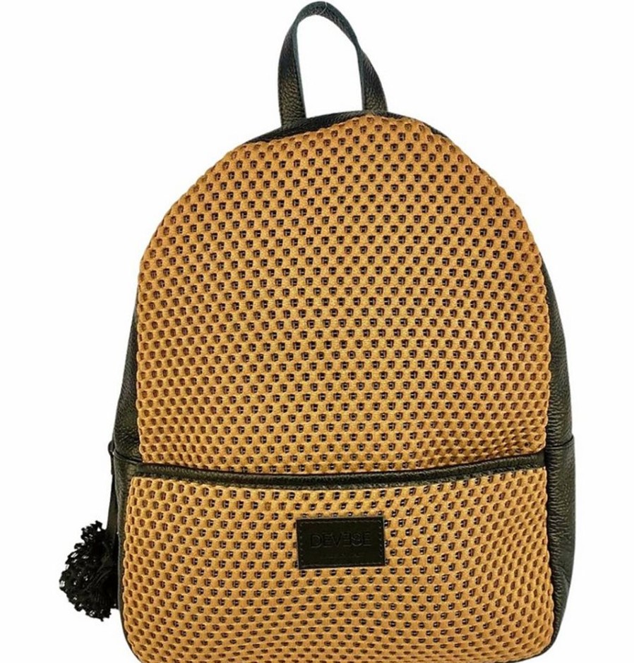 Borse Deves� Zaino | Isabel - Textile And Leather Backpack