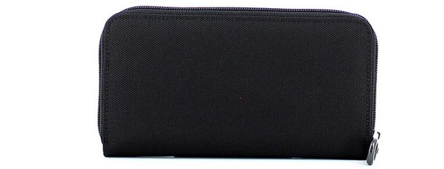 Borse MANDARINA DUCK Portafogli & Co. | Black Md20 Large Zip Around Women'S Purse