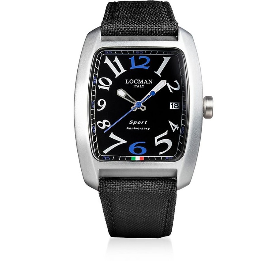 Gioielli Locman Orologi Uomo | Aluminium And Stainless Steel Men'S Quartz Watch W/Canvas Strap