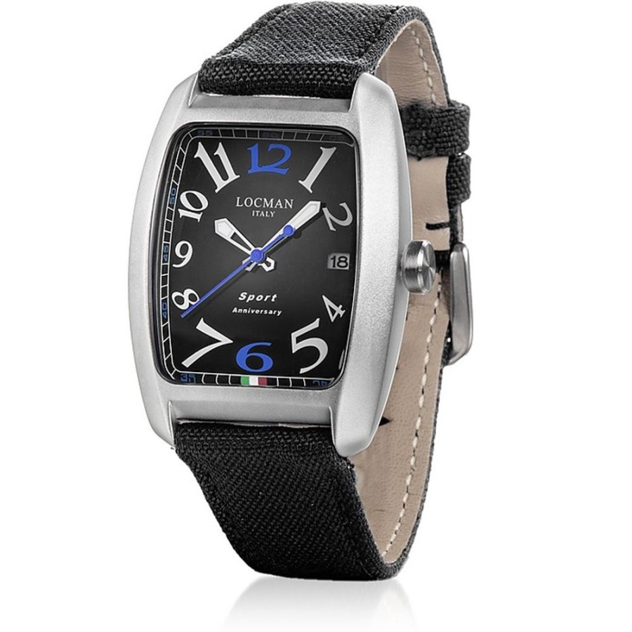 Gioielli Locman Orologi Uomo | Aluminium And Stainless Steel Men'S Quartz Watch W/Canvas Strap