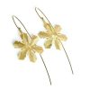 Gioielli Stefano Patriarchi Contemporary Jewelry | Etched Golden Silver Snow Drop Earrings