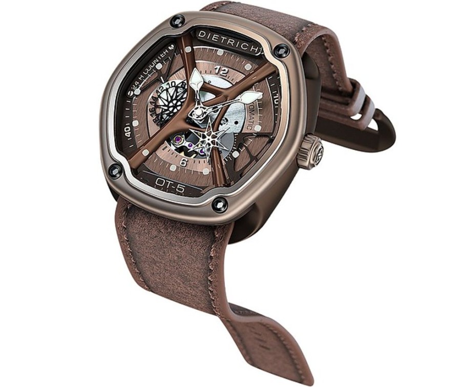 Gioielli Dietrich Orologi Uomo | O. Time-5 316L Orologio Marrone In Acciaio Inossidabile