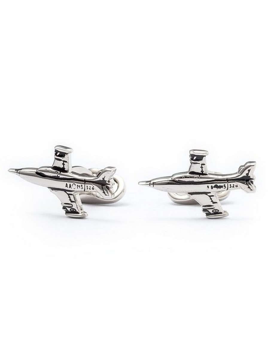 Gioielli Mon Art Gioielli Uomo | Plane Brass Men'S Cufflinks