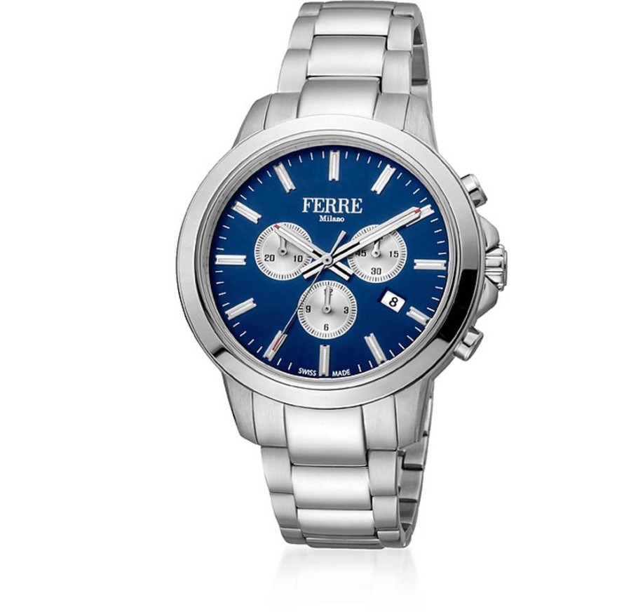 Gioielli Ferre' Milano Orologi Uomo | Blue Dial Stainless Steel Men'S Watch