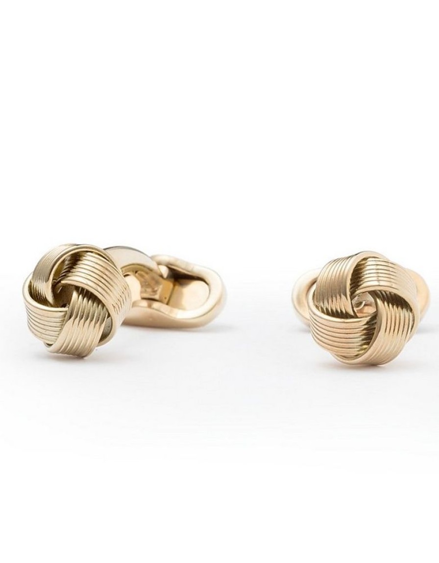 Gioielli Mon Art Gioielli Uomo | Tresse Brass Men'S Knot Cufflinks