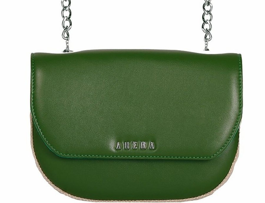 Borse Anema Tracolla | Regina Capri Anm - Nopal Cactus Leather Crossbody Bag