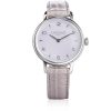 Gioielli Locman Orologi Donna | 1960 Silver Stainless Steel Women'S Three Hands Watch W/Embossed Leather Strap