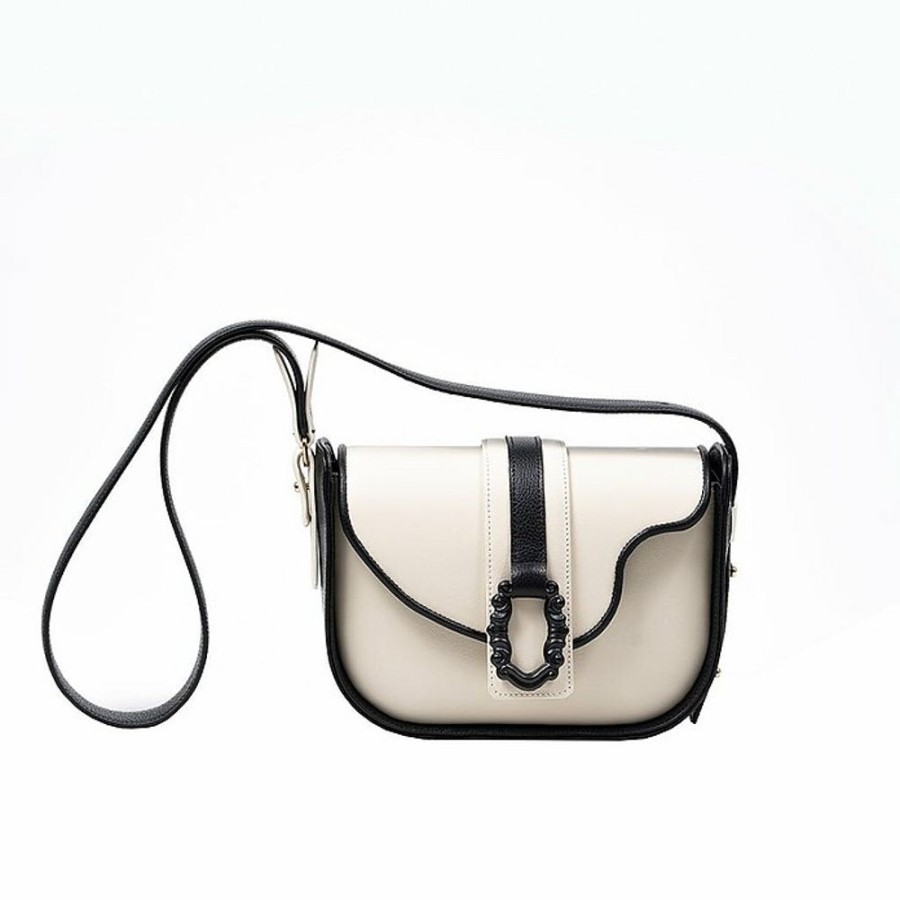 Borse Marco Trevisan Tracolla | Lia Mt - Ivory And Black Crossbody Bag