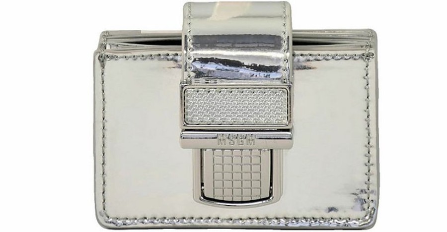 Borse MSGM Portafogli & Co. | Women'S Silver Wallet