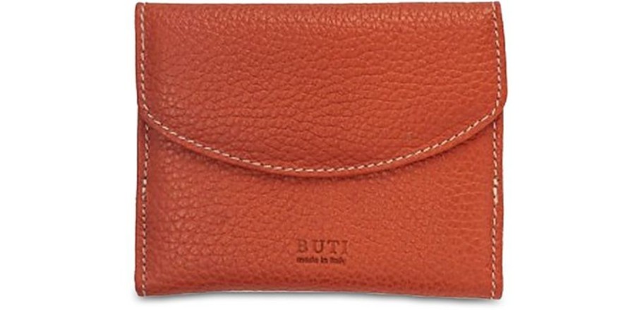 Borse Buti Portafogli & Co. | Squared Embossed Leather Women'S Flap Wallet