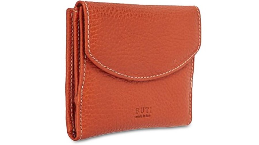 Borse Buti Portafogli & Co. | Squared Embossed Leather Women'S Flap Wallet