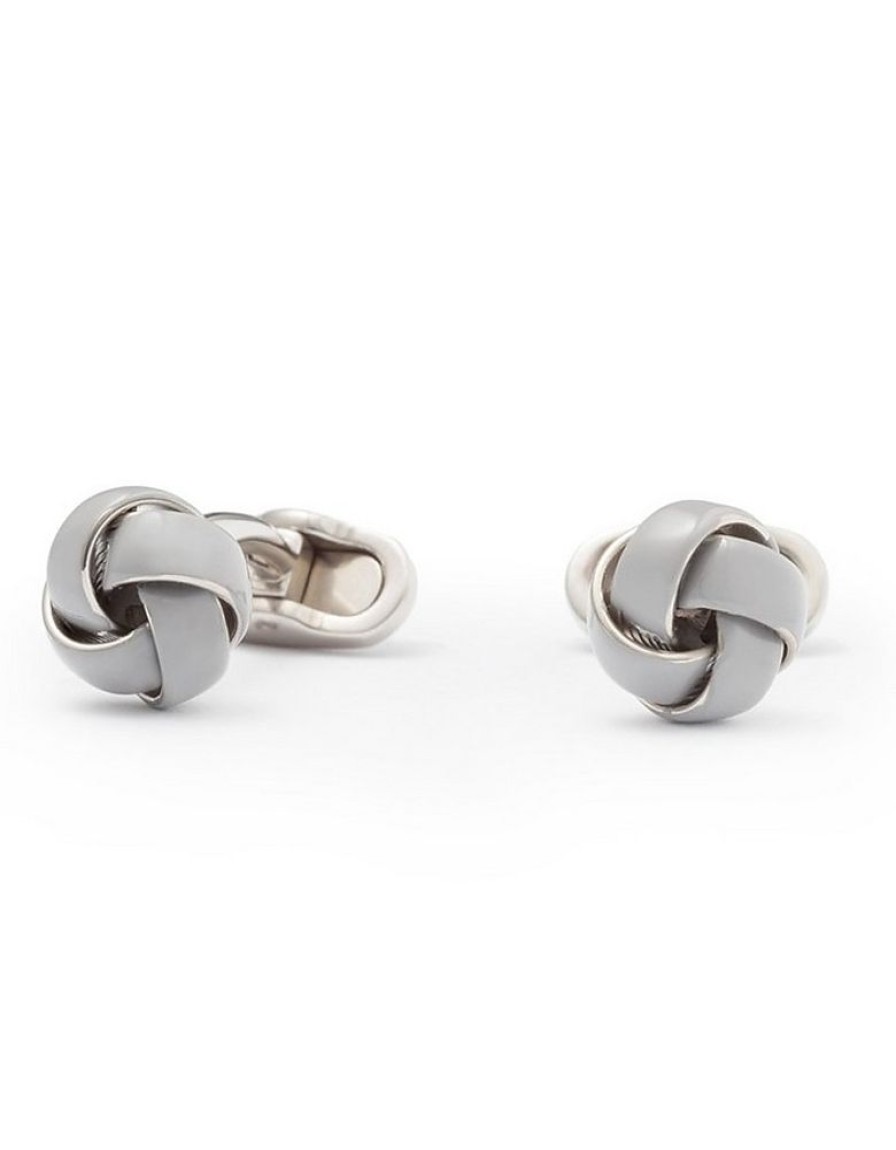 Gioielli Mon Art Gioielli Uomo | Tresse Enamelled Brass Men'S Knot Cufflinks