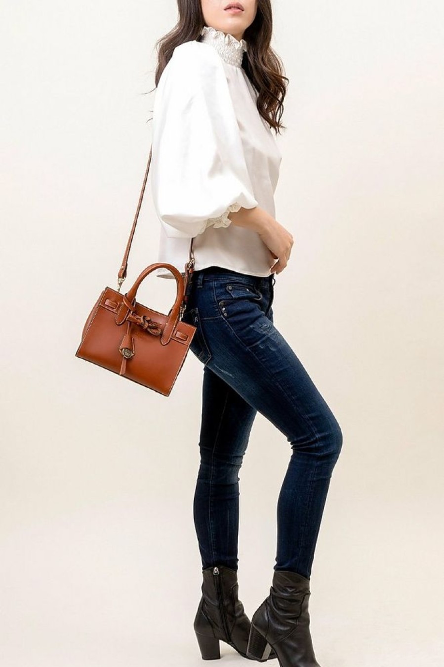 Borse Boldrini Selleria A Mano | Nora - Vegetable-Tanned Top Handle Bag