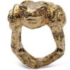 Gioielli Bernard Delettrez Contemporary Jewelry | Gold Plated Aries Bronze Ring