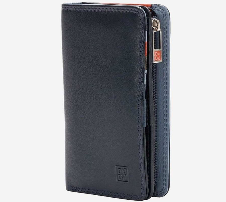 Borse Dudubags Portafogli & Co. | Blue Vertical Snap Wallet