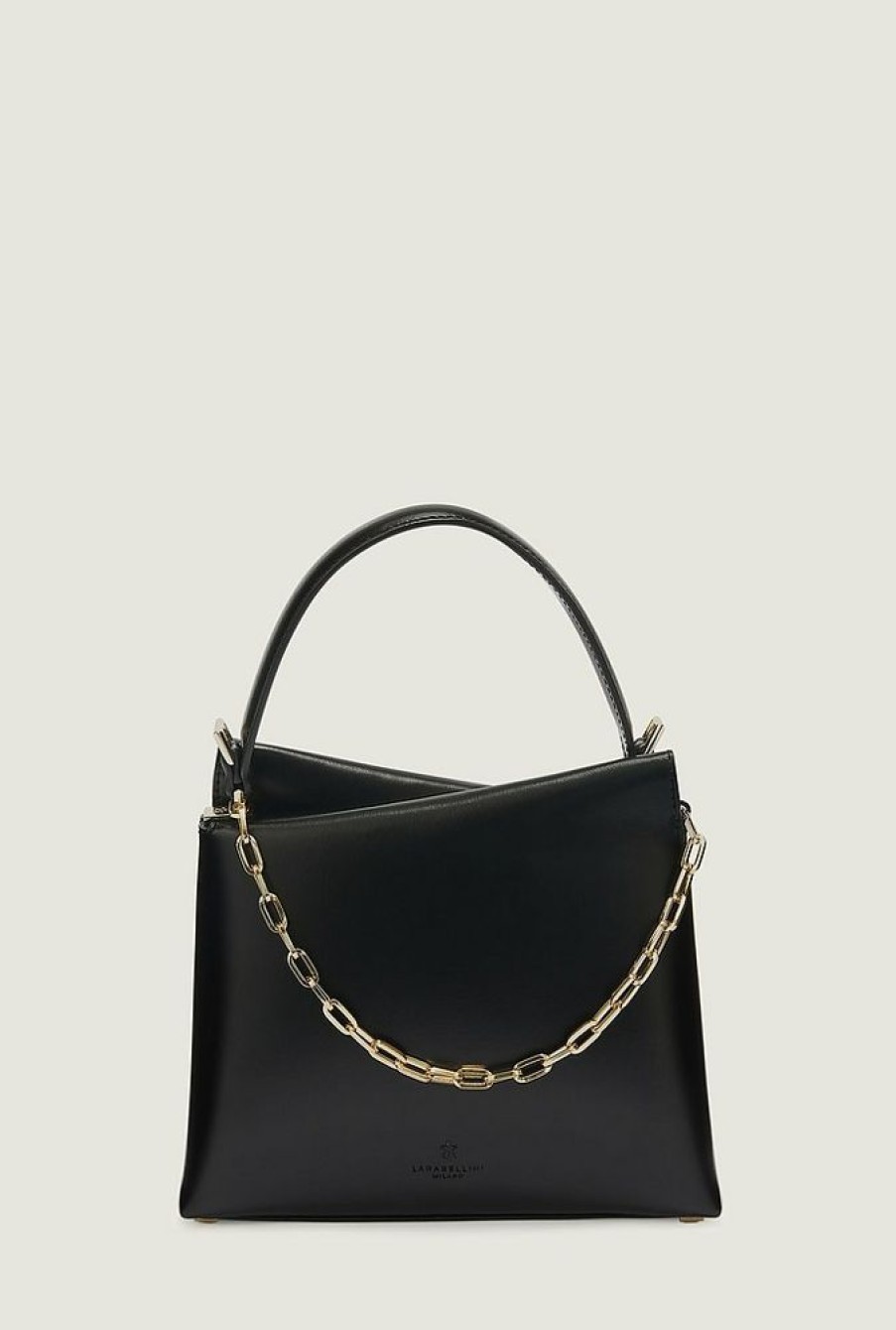 Borse Lara Bellini A Mano | Vela Mini Chic - Leather Top Handel Bag