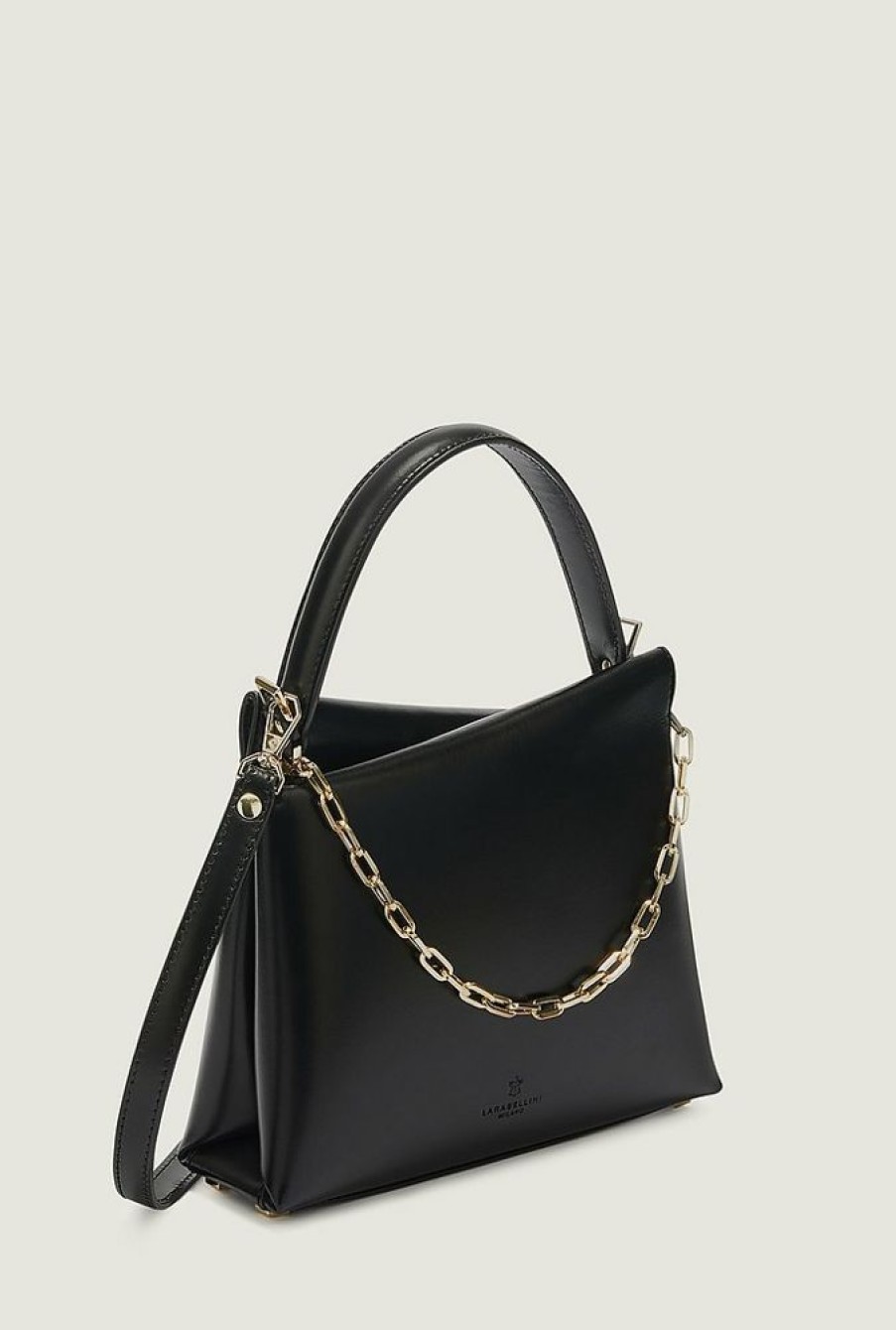 Borse Lara Bellini A Mano | Vela Mini Chic - Leather Top Handel Bag