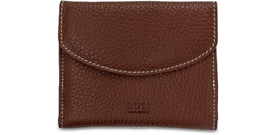 Borse Buti Portafogli & Co. | Squared Embossed Leather Women'S Flap Wallet