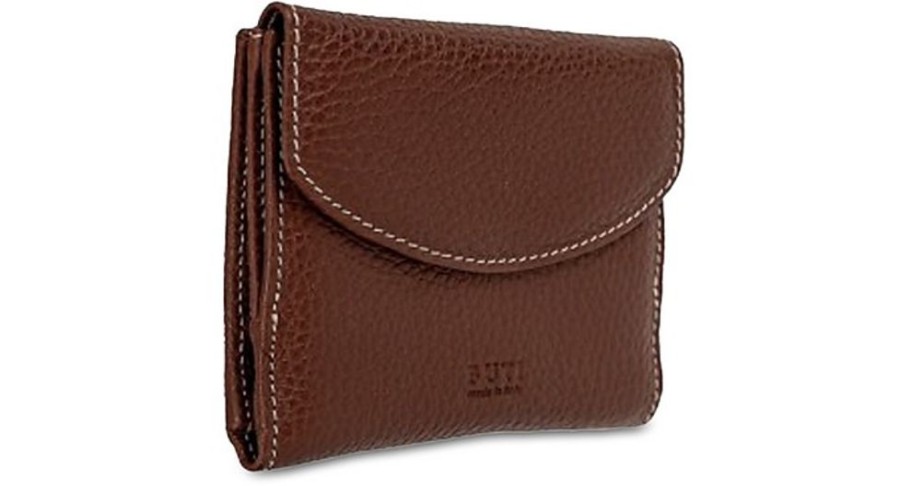 Borse Buti Portafogli & Co. | Squared Embossed Leather Women'S Flap Wallet