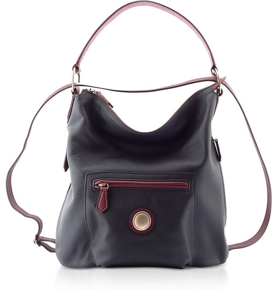 Borse Ireri Zaino | Irene Two Tone Leather Convertible Shoulder Bag/Backpack