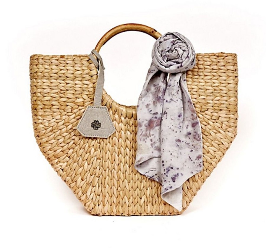 Borse Mayu Shopping | Natural Grass & Bamboo Moana Tote Bag