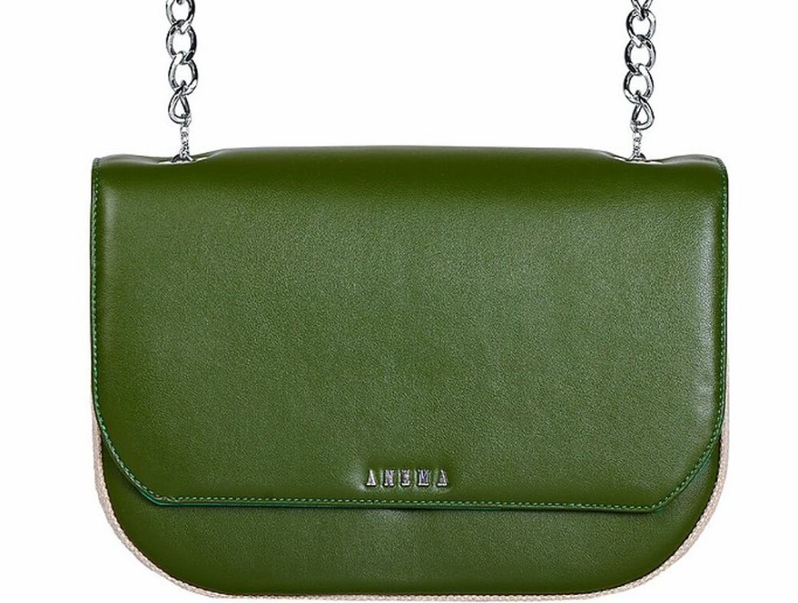 Borse Anema Tracolla | Ischia Mia Anm - Nopal Cactus Leather Crossbody Bag