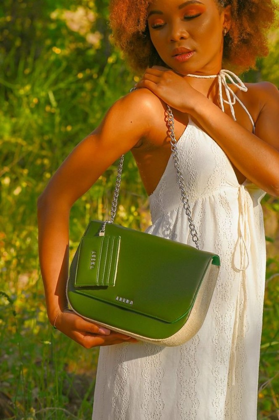 Borse Anema Tracolla | Ischia Mia Anm - Nopal Cactus Leather Crossbody Bag