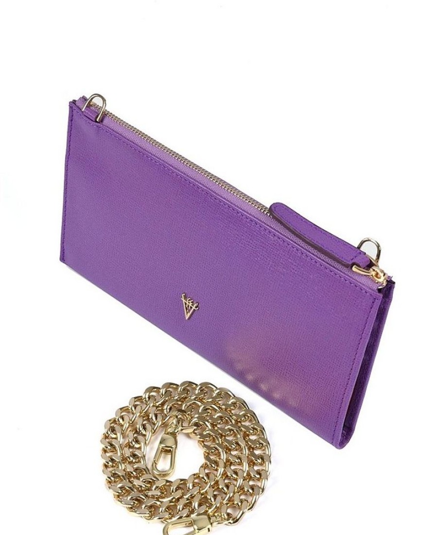 Borse HiVa Atelier Clutch & Mini | Omnia Saffiano Leather Chain Bag & Clutch