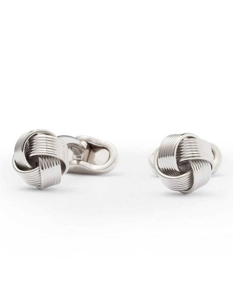 Gioielli Mon Art Gioielli Uomo | Tresse Brass Men'S Knot Cufflinks