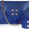 Borse Omely Clutch & Mini | Saffiano Leather Envelope Bag With Wristlet