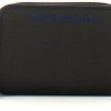 Borse MANDARINA DUCK Portafogli & Co. | Md20 Black Small Zip Around Wallet