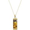 Gioielli Tuscan Jewels Contemporary Jewelry | 18K Gold Plated Sterling Silver Necklace W/4 Cm Ceramic Charm