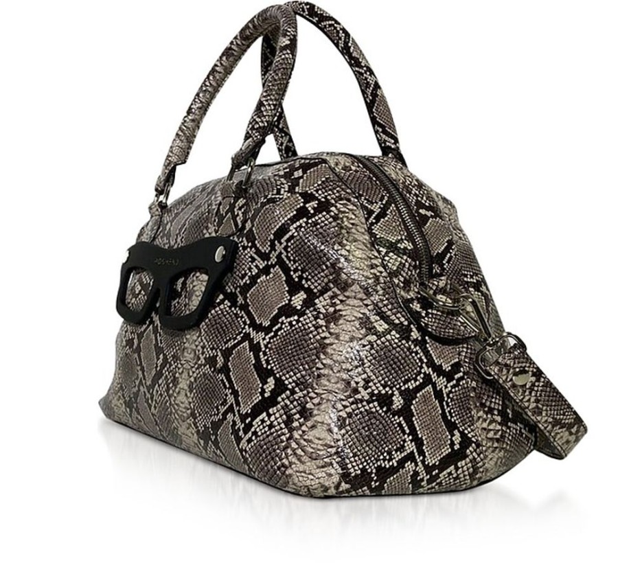 Borse Poshead Exotics | Dotty Lucy Bauletto In Pelle Stampa Snake