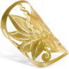 Gioielli Stefano Patriarchi Contemporary Jewelry | Etched Golden Silver Loto Big Bangle