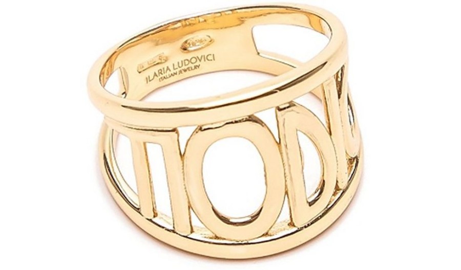 Gioielli Ilaria Ludovici Jewelry Contemporary Jewelry | Ti Odio Gold Plated Silver Ring