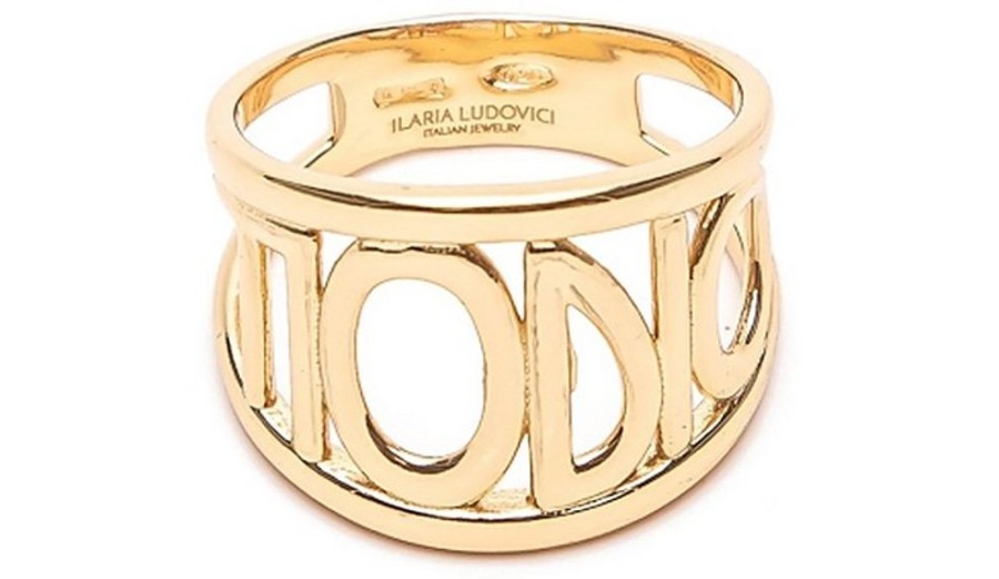 Gioielli Ilaria Ludovici Jewelry Contemporary Jewelry | Ti Odio Gold Plated Silver Ring