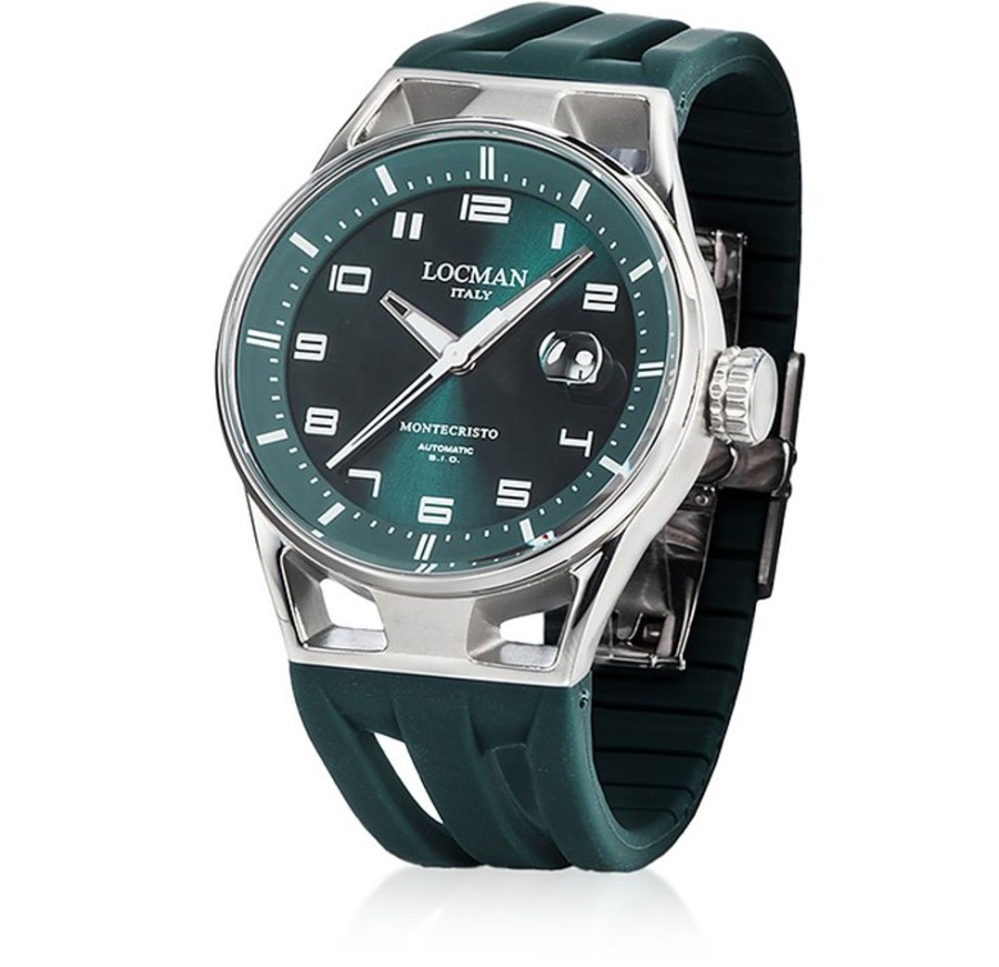 Gioielli Locman Orologi Uomo | Petrol Green Automatic Chronograph Stainless Steel And Titanium Men'S Watch