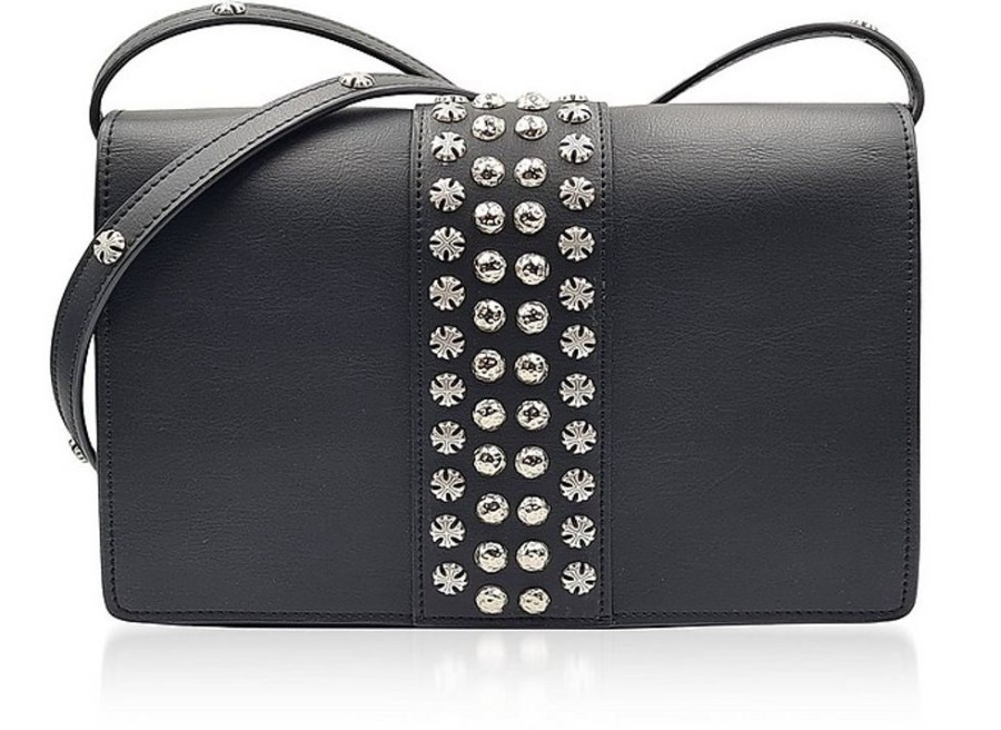 Borse Bulganeri A Spalla | Baldina Black Leather Shoulder Bag