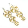 Gioielli Stefano Patriarchi Contemporary Jewelry | Etched Golden Silver 3 Giglio Earrings