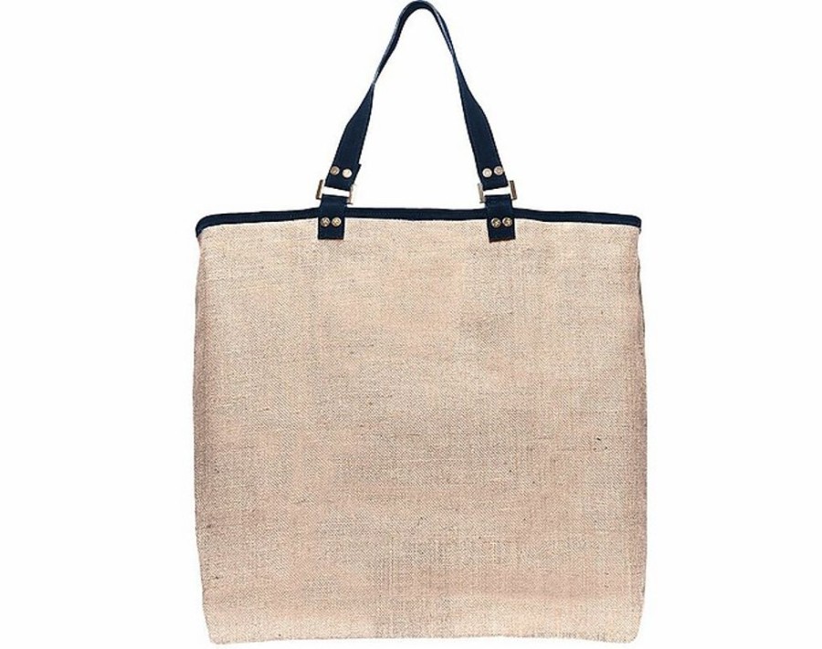 Borse Pier Sicilia Shopping | Salina Large - Natural And Night Blue Tote Bag