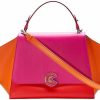 Borse Marcucci Shopping | Gemma M - Hot Pink And Lobster Tote Bag