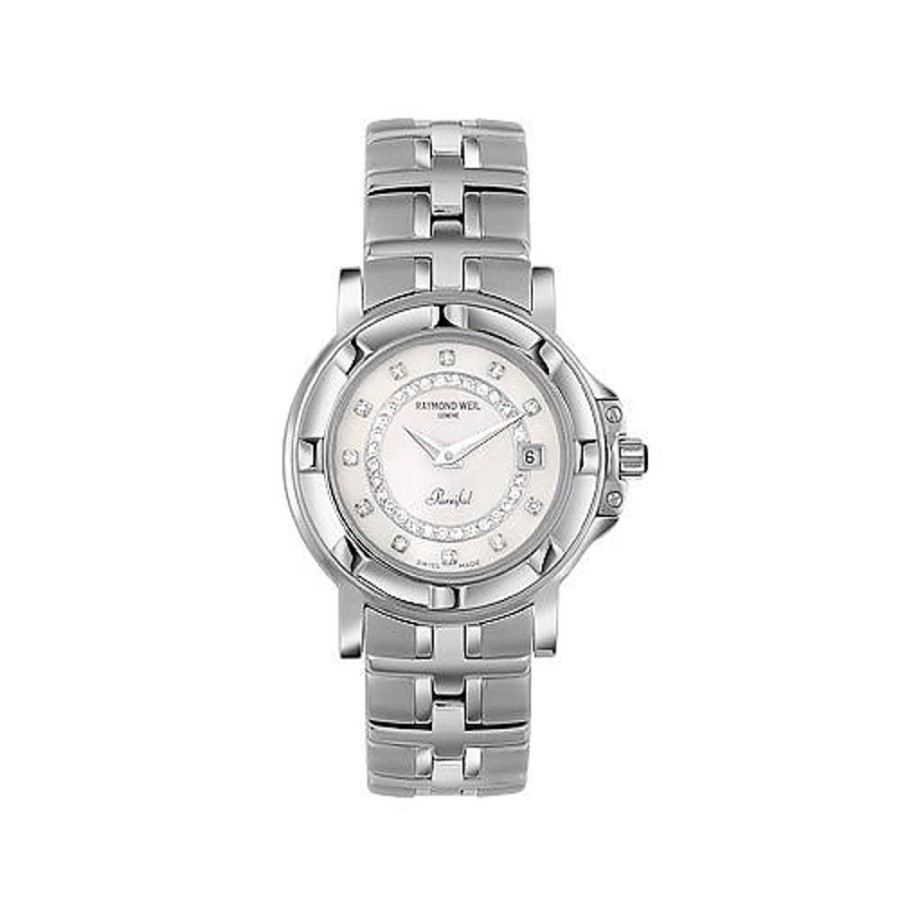 Gioielli Raymond Weil Orologi Donna | Parsifal - Orologio Donna In Acciaio Quadrante Con Diamanti