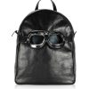 Borse Poshead Zaino | Large Black Leather Poshback Steam Backpack